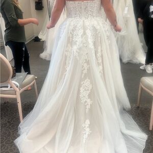 size 22 wedding dress. Brand new never been worn except  in photo